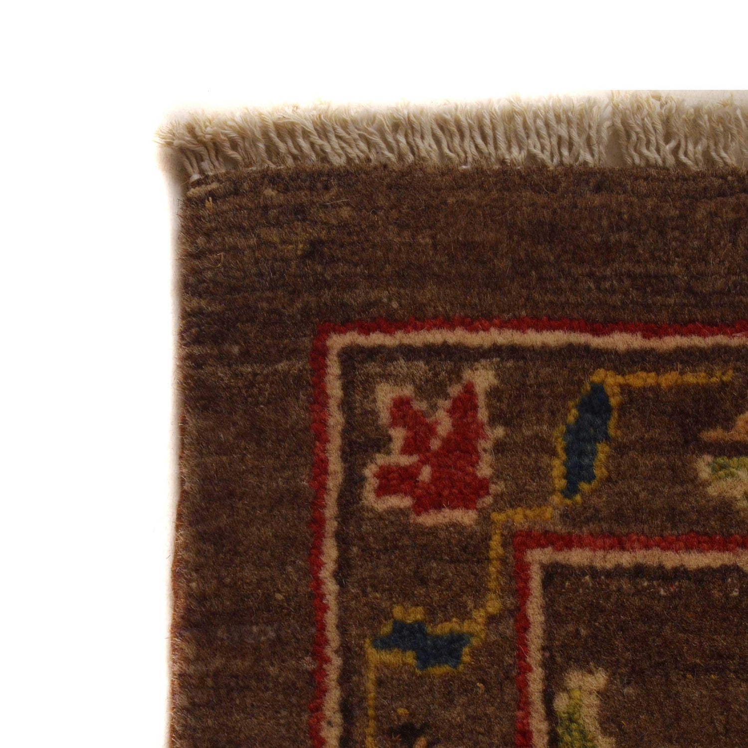 Sultani Area Rug Handmade Brown Floral 3x5 ft