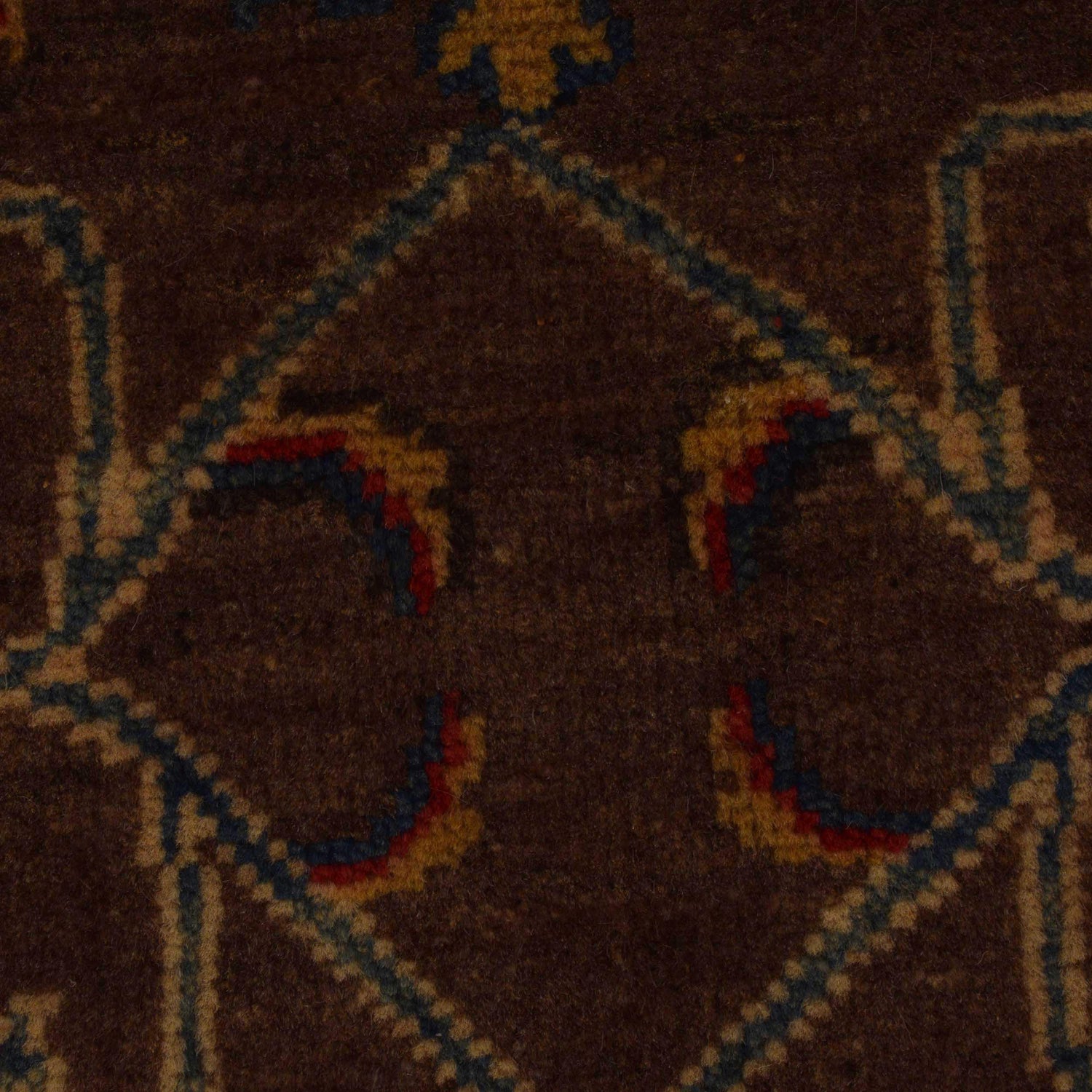 Sultani Area Rug Handmade Brown Floral 3x5 ft