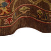 Sultani Area Rug Handmade Brown Floral 3x5 ft