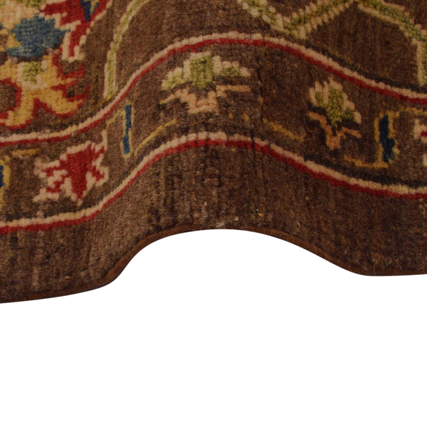 Sultani Area Rug Handmade Brown Floral 3x5 ft