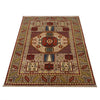 Mamluk Area Rug Handmade Brown Medallion 3x5 ft