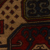 Mamluk Area Rug Handmade Brown Medallion 3x5 ft