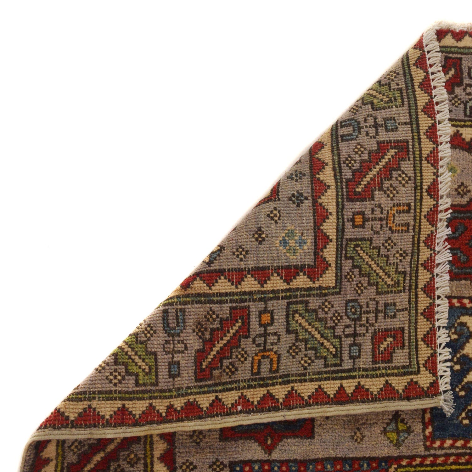 Mamluk Area Rug Handmade Brown Medallion 3x5 ft