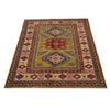Kazak Rug Handmade Green Medallion 3x5 ft