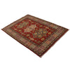 Kazak Rug Handmade Red Medallion 3x5 ft