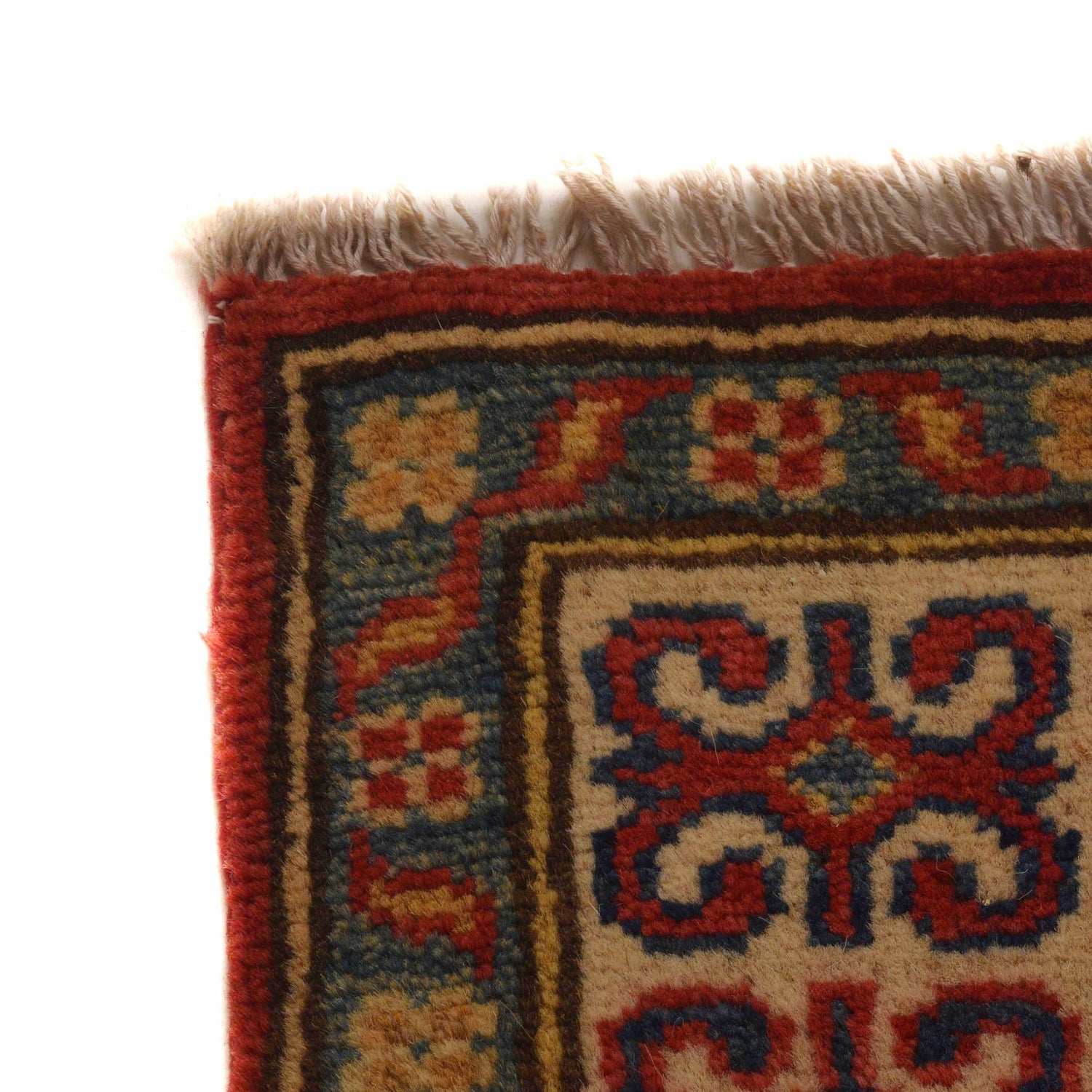 Kazak Rug Handmade Red Medallion 3x5 ft