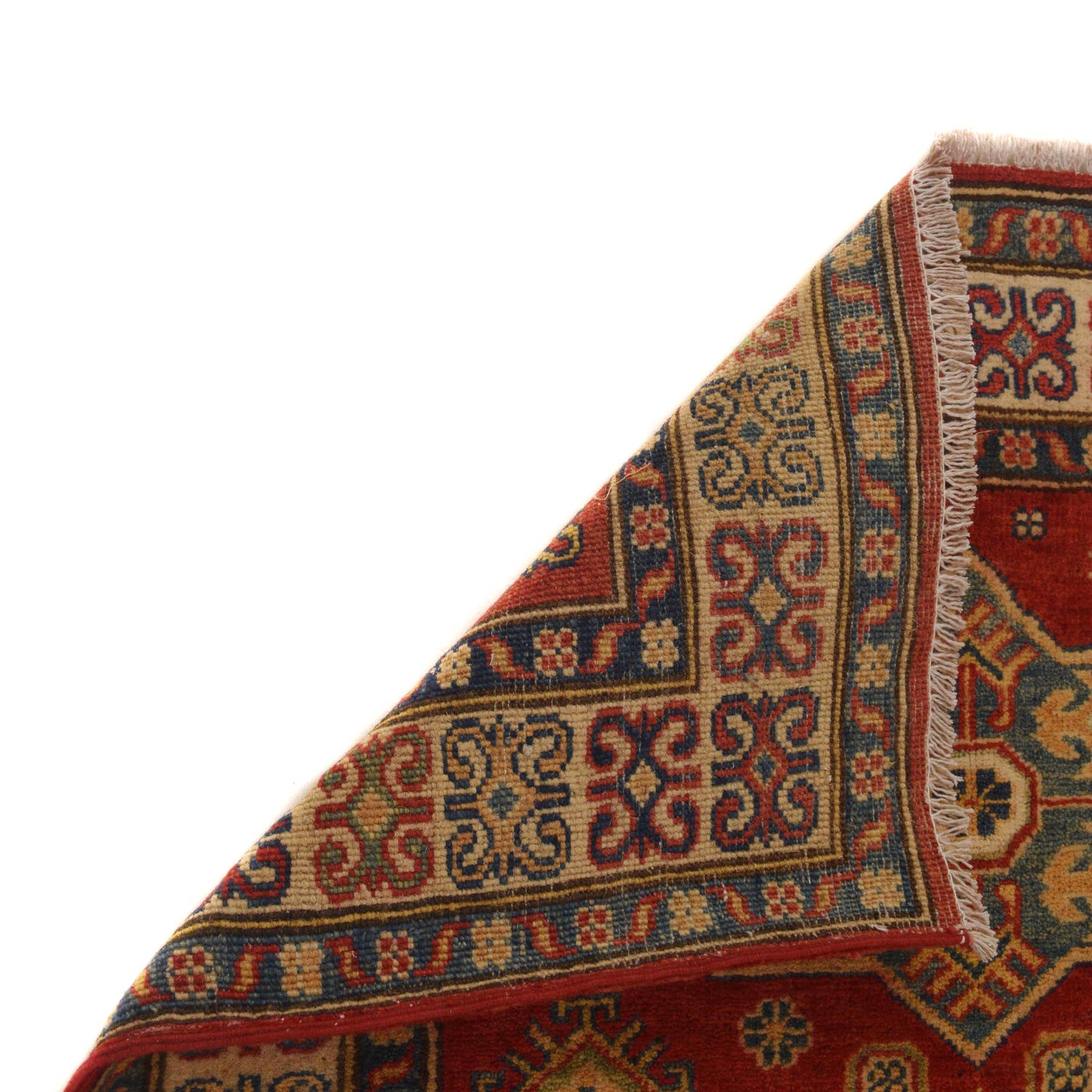Kazak Rug Handmade Red Medallion 3x5 ft