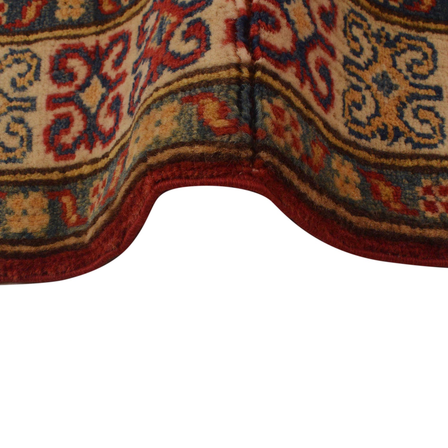 Kazak Rug Handmade Red Medallion 3x5 ft