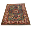 Kazak Rug Handmade Blue Medallion 3x5 ft