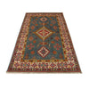 Kazak Rug Handmade Blue Medallion 3x5 ft