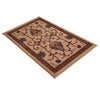 Kazak Rug Handmade Beige Medallion 2x4 ft