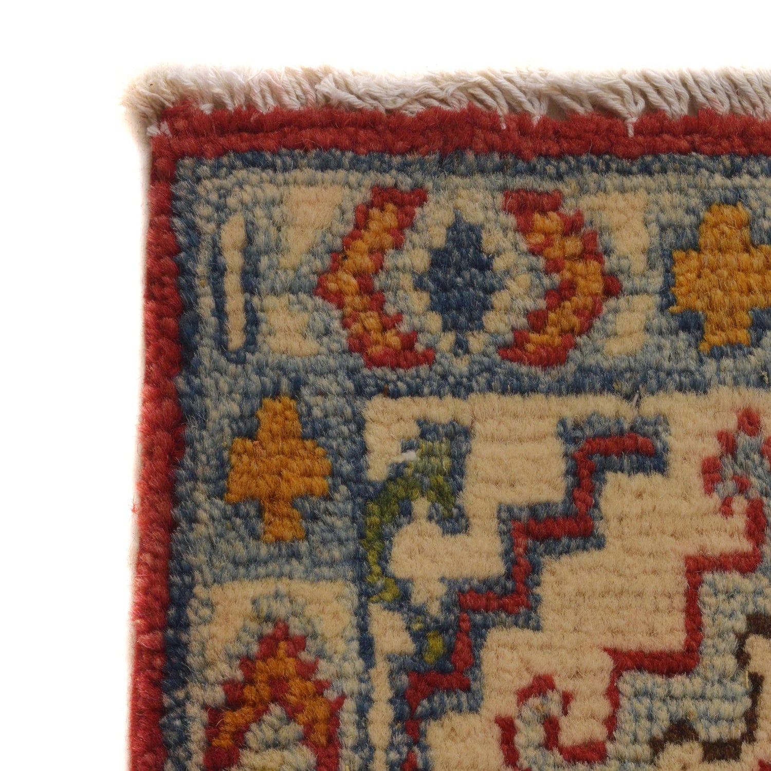 Kazak Rug Handmade Red Medallion 3x5 ft