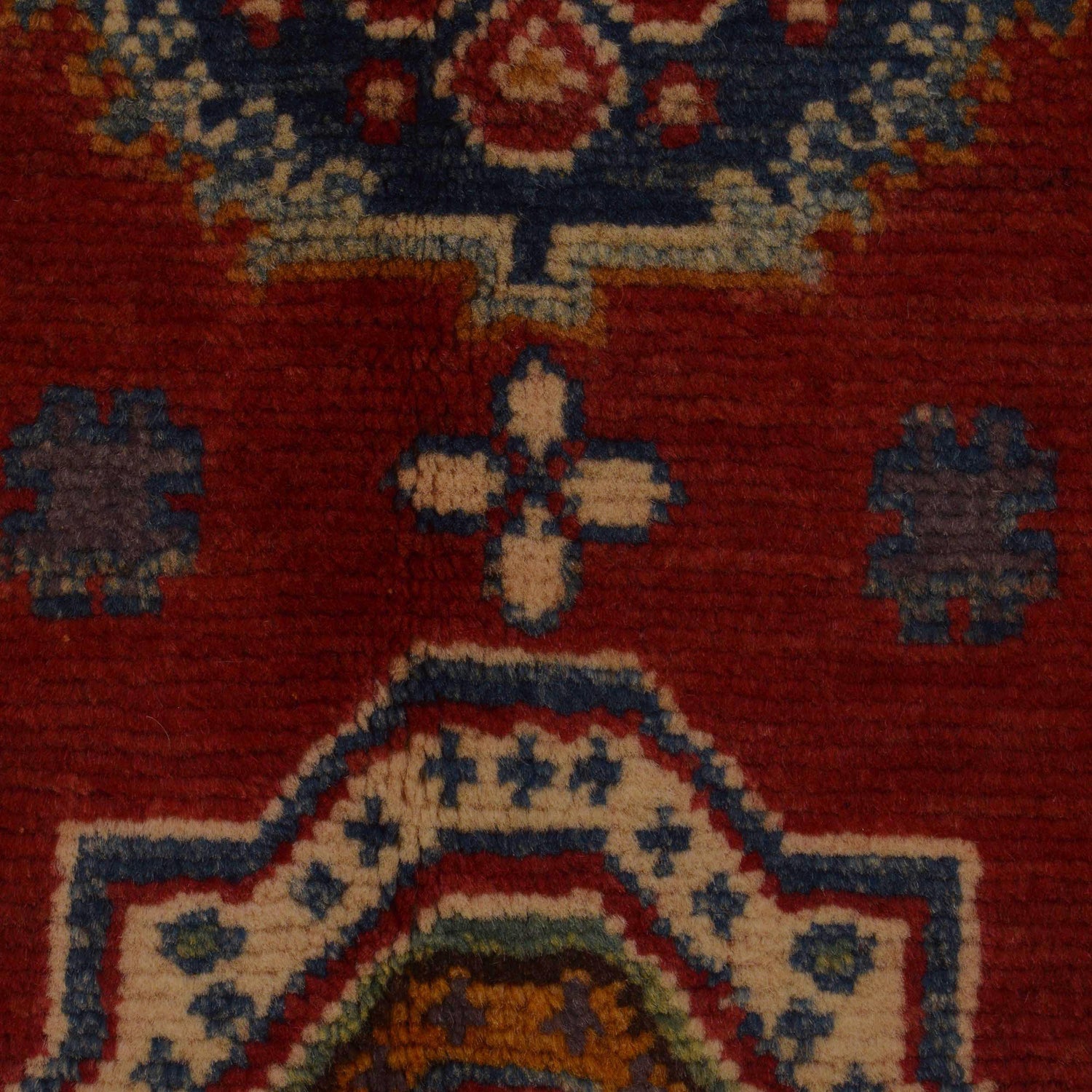 Kazak Rug Handmade Red Medallion 3x5 ft