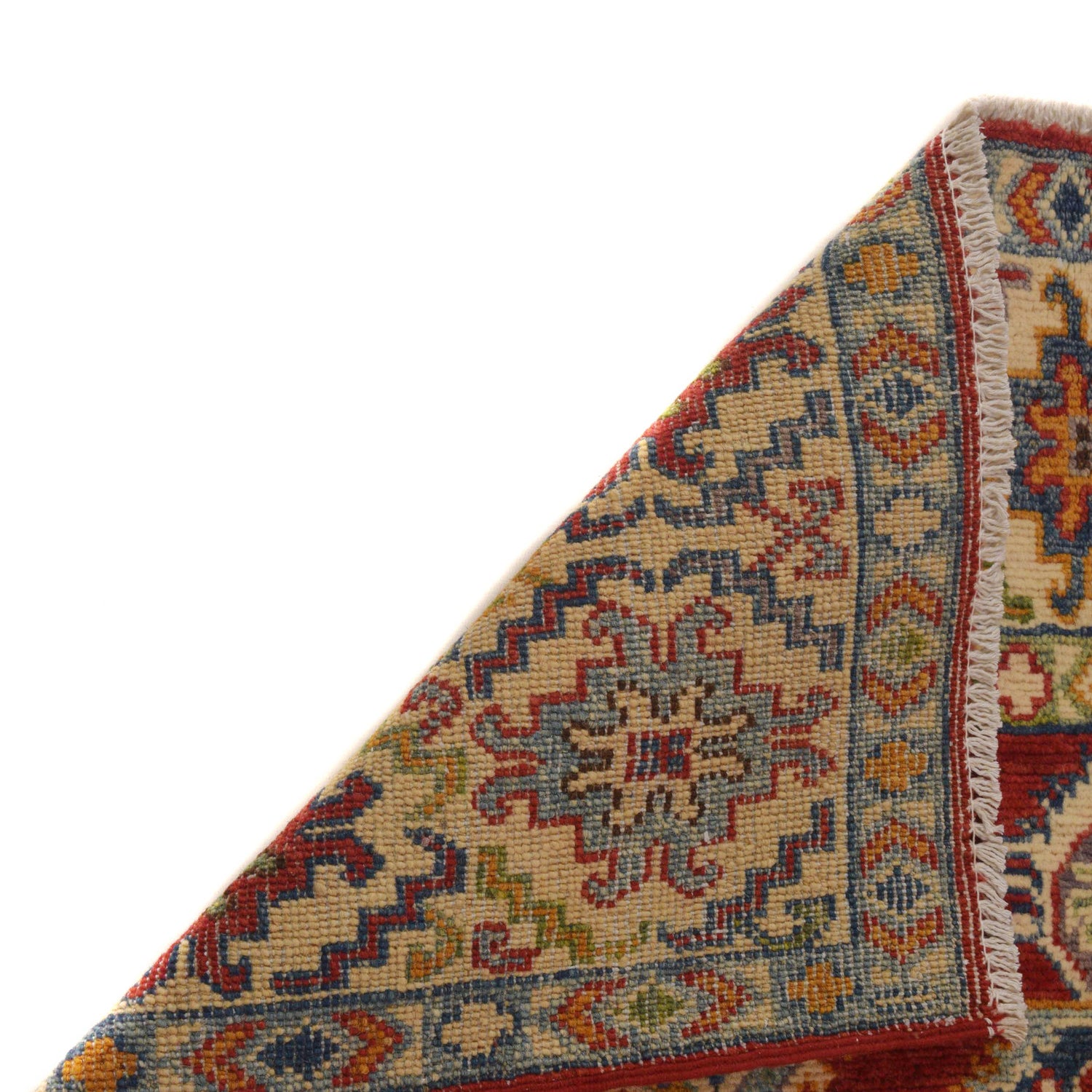 Kazak Rug Handmade Red Medallion 3x5 ft