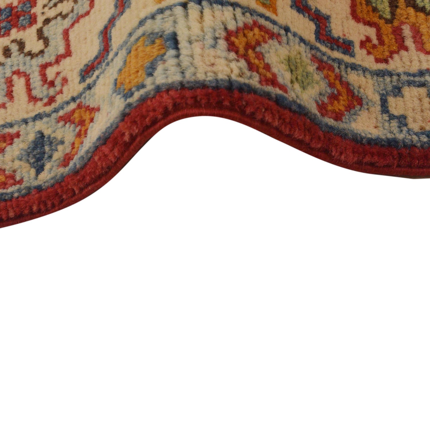 Kazak Rug Handmade Red Medallion 3x5 ft