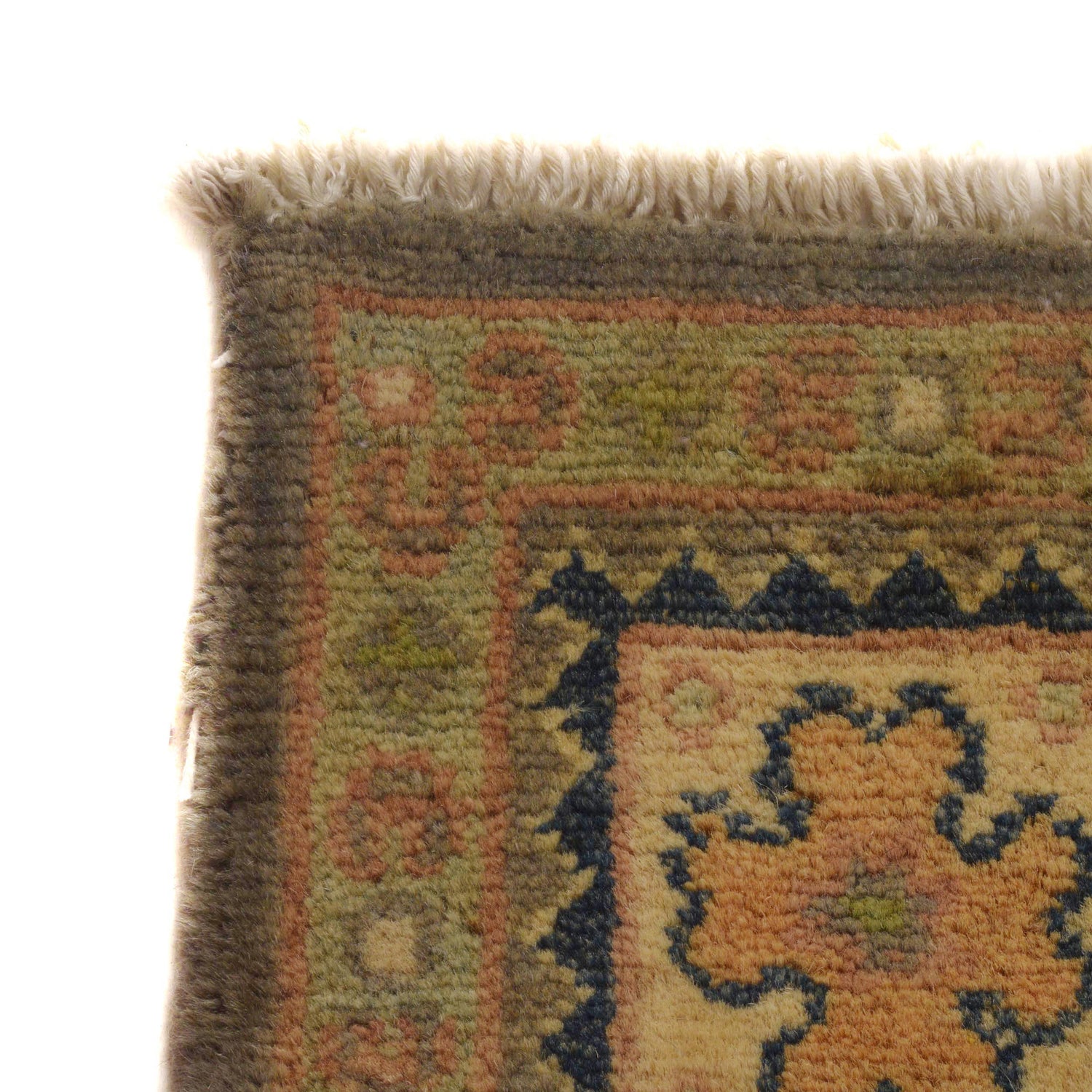 Kazak Rug Handmade Gray Medallion 4x6 ft