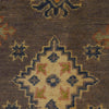 Kazak Rug Handmade Gray Medallion 4x6 ft