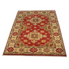 Kazak Rug Handmade Red Medallion 3x5 ft