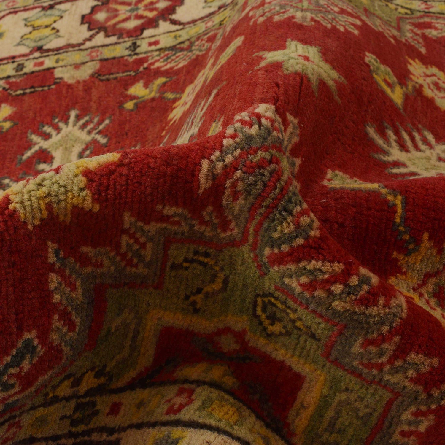 Kazak Rug Handmade Red Medallion 3x5 ft