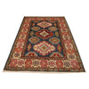 Kazak Rug Handmade Blue Medallion 2x4 ft