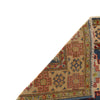 Kazak Rug Handmade Blue Medallion 2x4 ft