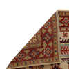 Kazak Rug Handmade Beige Medallion 2x4 ft