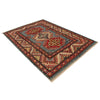 Kazak Rug Handmade Blue Medallion 2x4 ft