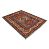 Kazak Rug Handmade Blue Medallion 2x4 ft