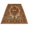 Heriz Area Rug Handmade Multi Medallion 3x5 ft