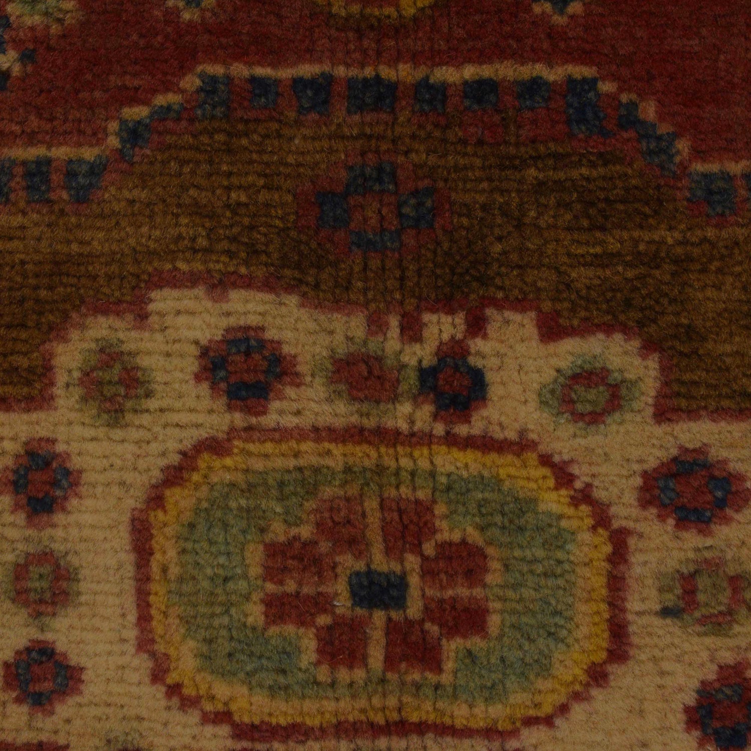 Heriz Area Rug Handmade Multi Medallion 3x5 ft