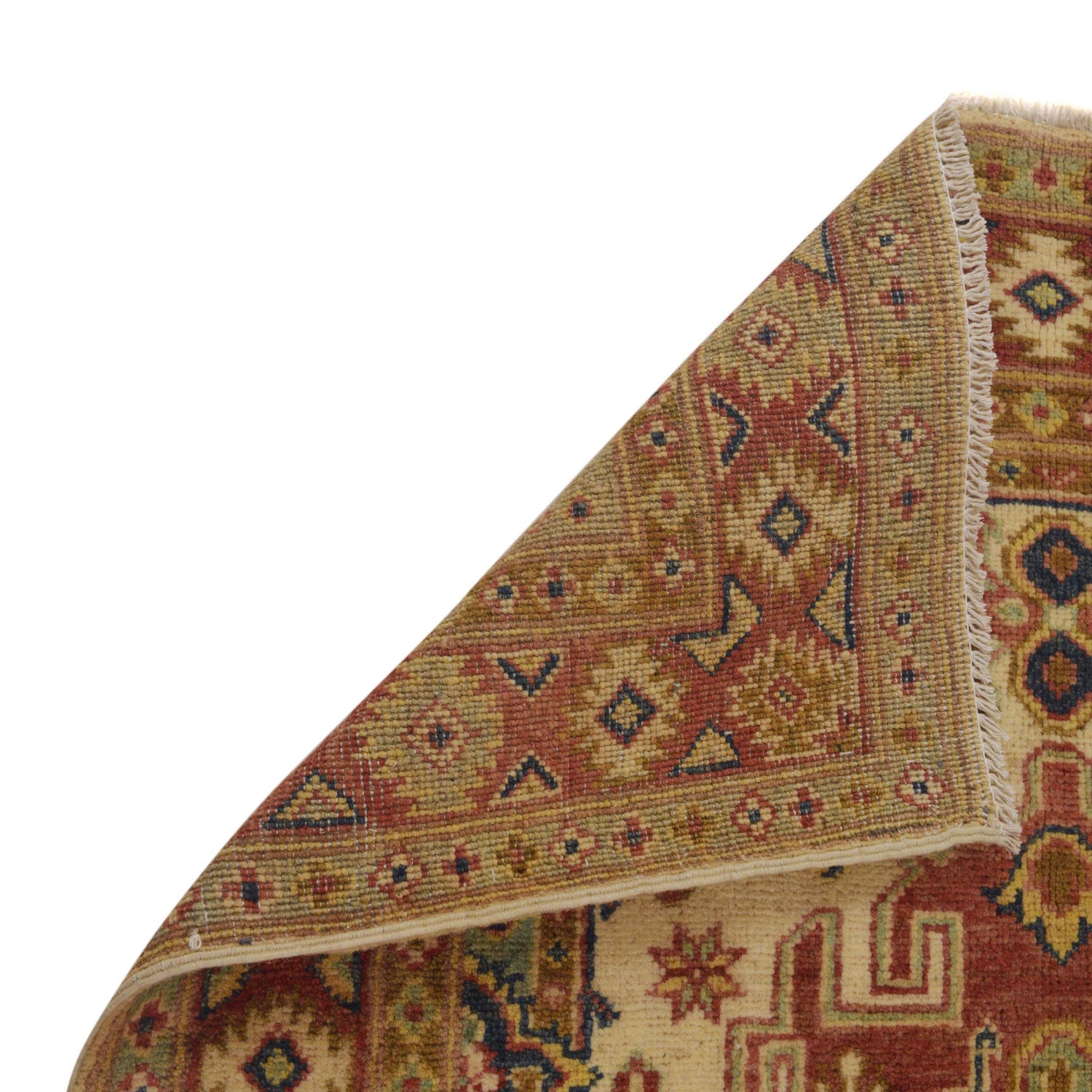 Heriz Area Rug Handmade Multi Medallion 3x5 ft