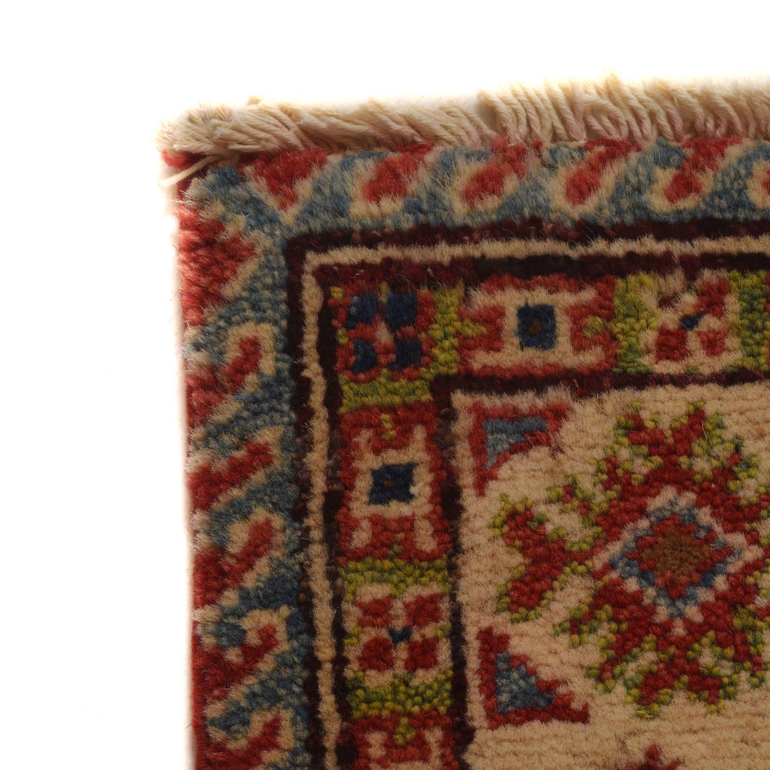 Kazak Rug Handmade Red Medallion 3x5 ft
