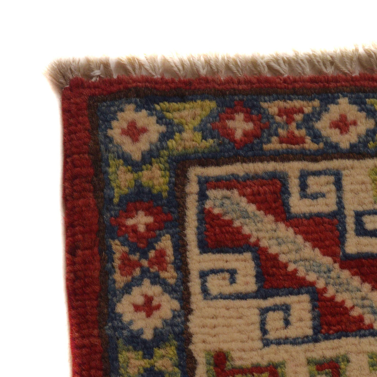 Kazak Rug Handmade Red Medallion 3x5 ft