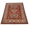 Kazak Rug Handmade Red Medallion 3x5 ft