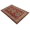 Kazak Rug Handmade Red Medallion 3x5 ft