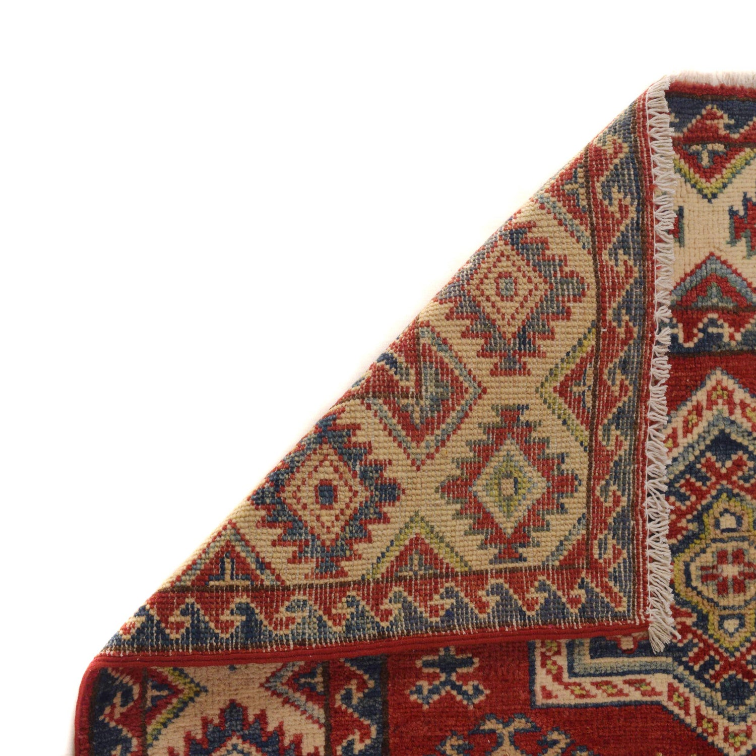 Kazak Rug Handmade Red Medallion 3x5 ft