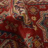 Kazak Rug Handmade Red Medallion 3x5 ft