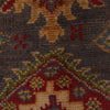 Kazak Rug Handmade Gray Medallion 3x5 ft