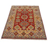 Kazak Rug Handmade Red Medallion 3x5 ft