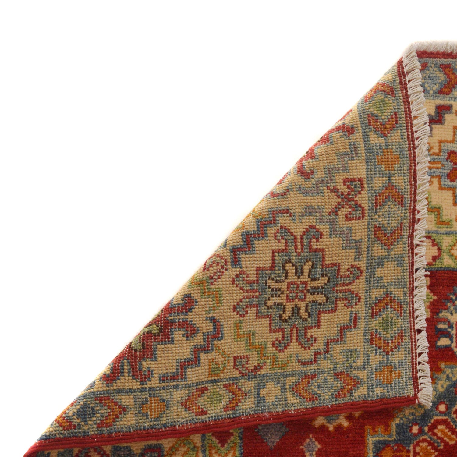 Kazak Rug Handmade Red Medallion 3x5 ft