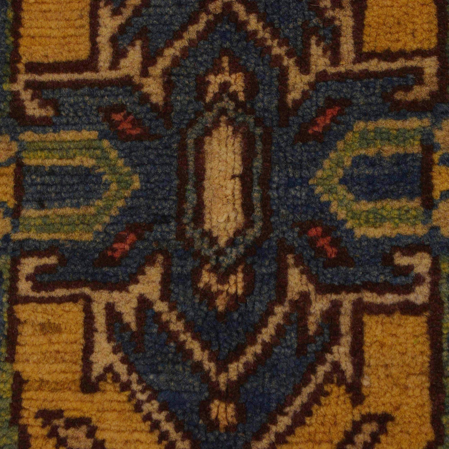 Heriz Area Rug Handmade Multi Medallion 4x6 ft