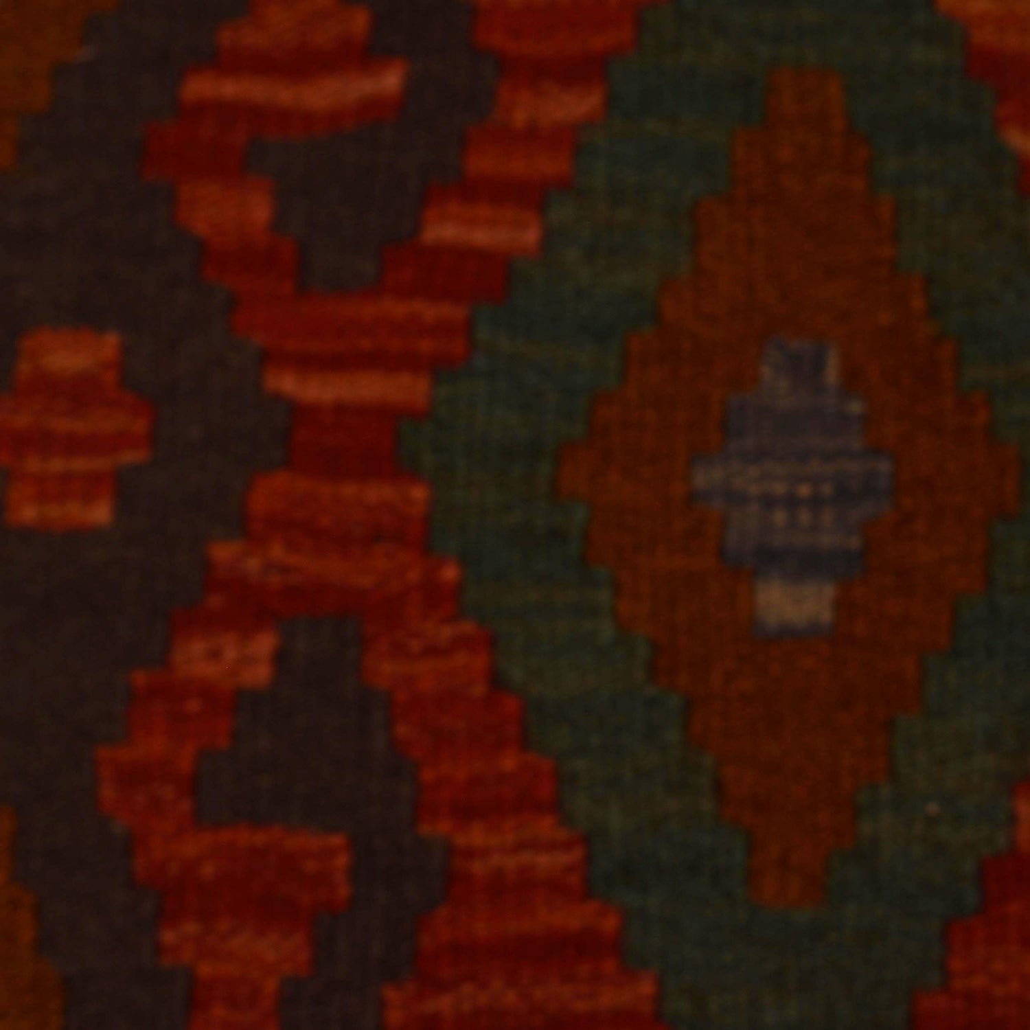 Handmade Multi Kilim Geometric 10' Runner