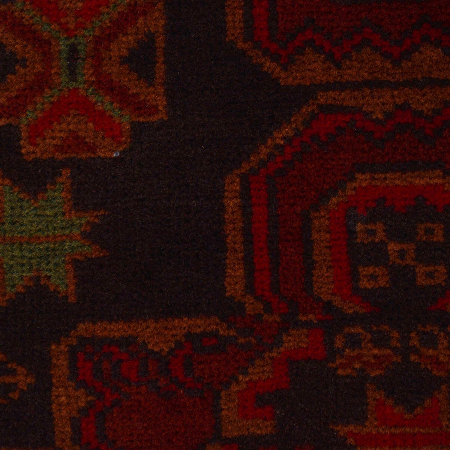 Baluchi Rug Handmade Red Geometric 2x4 ft