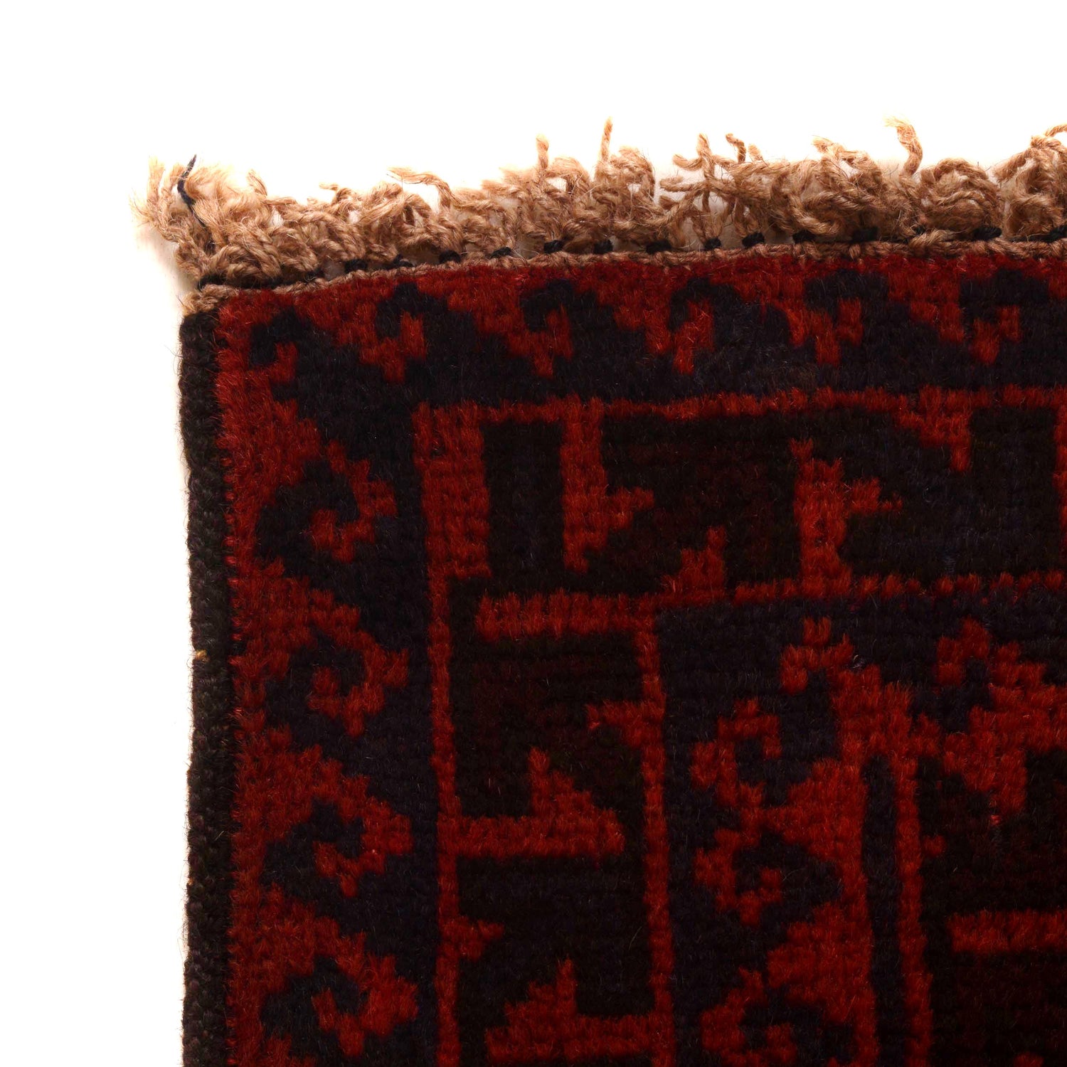 Baluchi Rug Handmade Red Prayer Design 2x4 ft