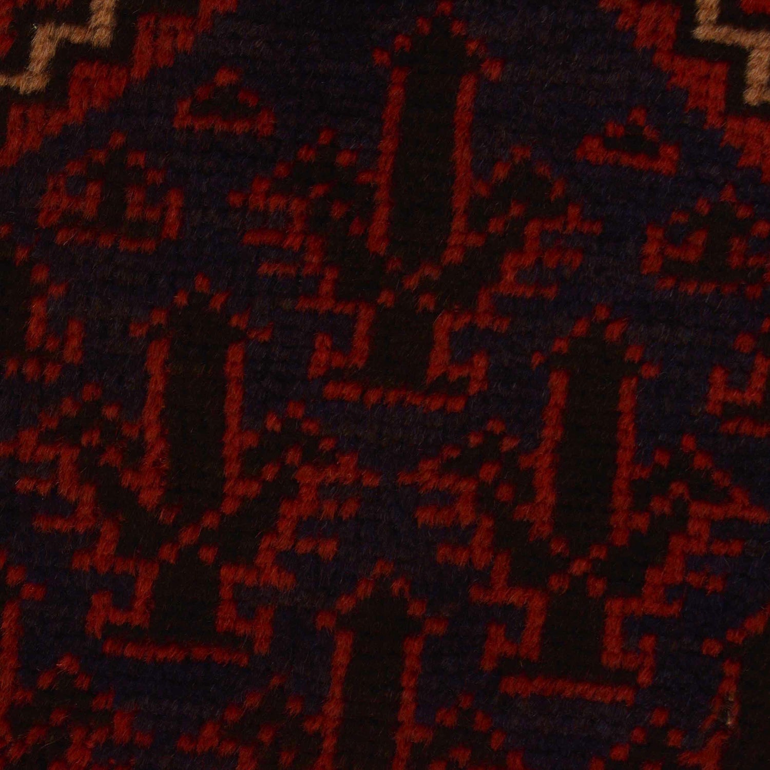 Baluchi Rug Handmade Red Prayer Design 2x4 ft