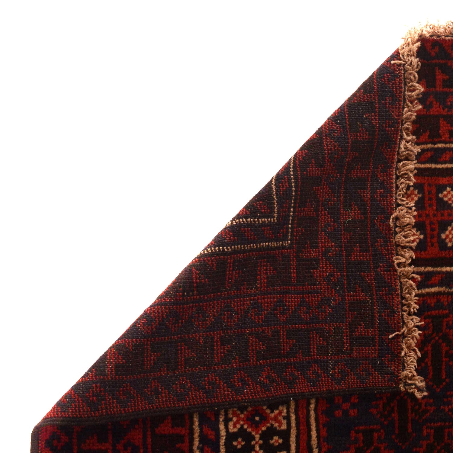 Baluchi Rug Handmade Red Prayer Design 2x4 ft