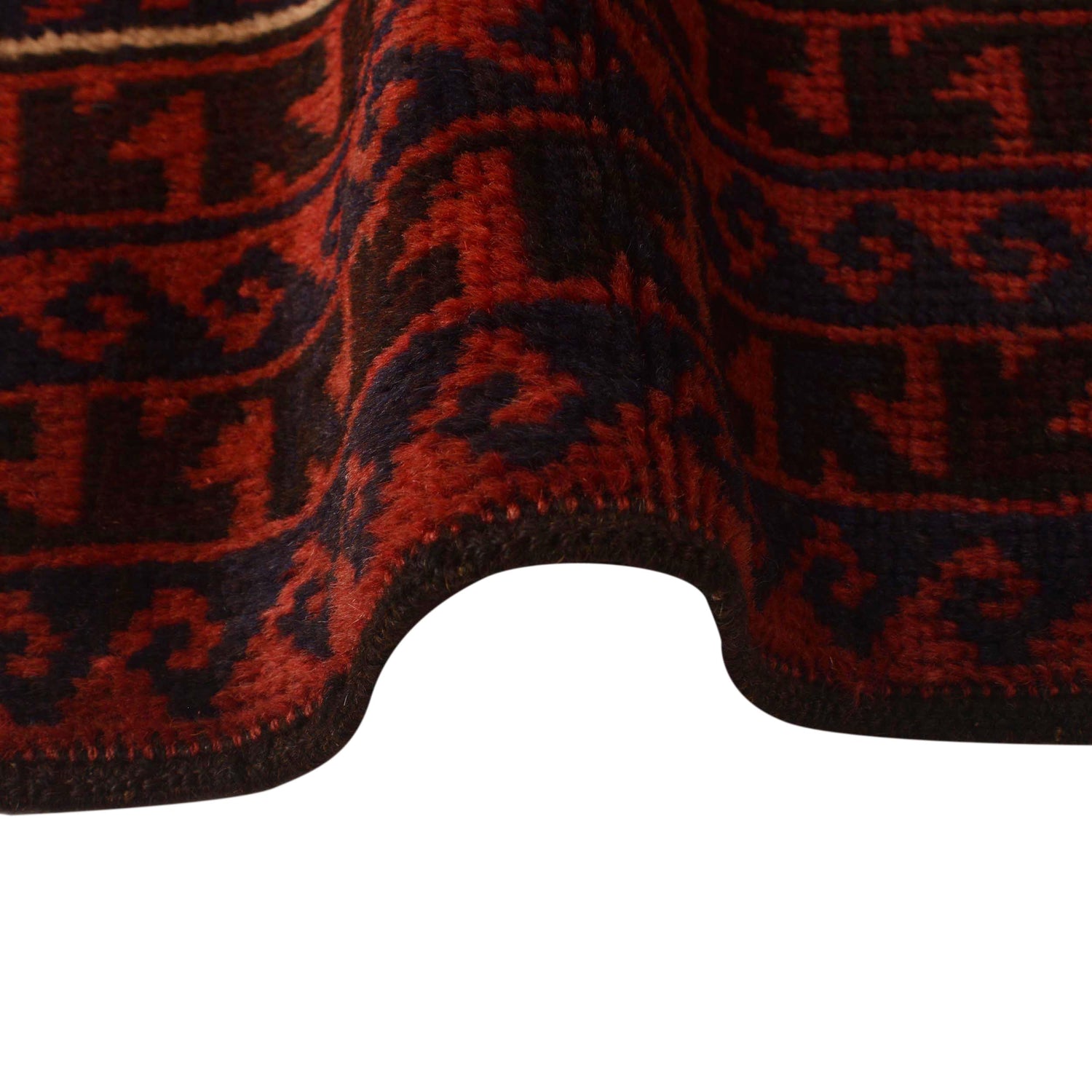 Baluchi Rug Handmade Red Prayer Design 2x4 ft