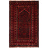 Baluchi Rug Handmade Red Prayer Design 3x5 ft