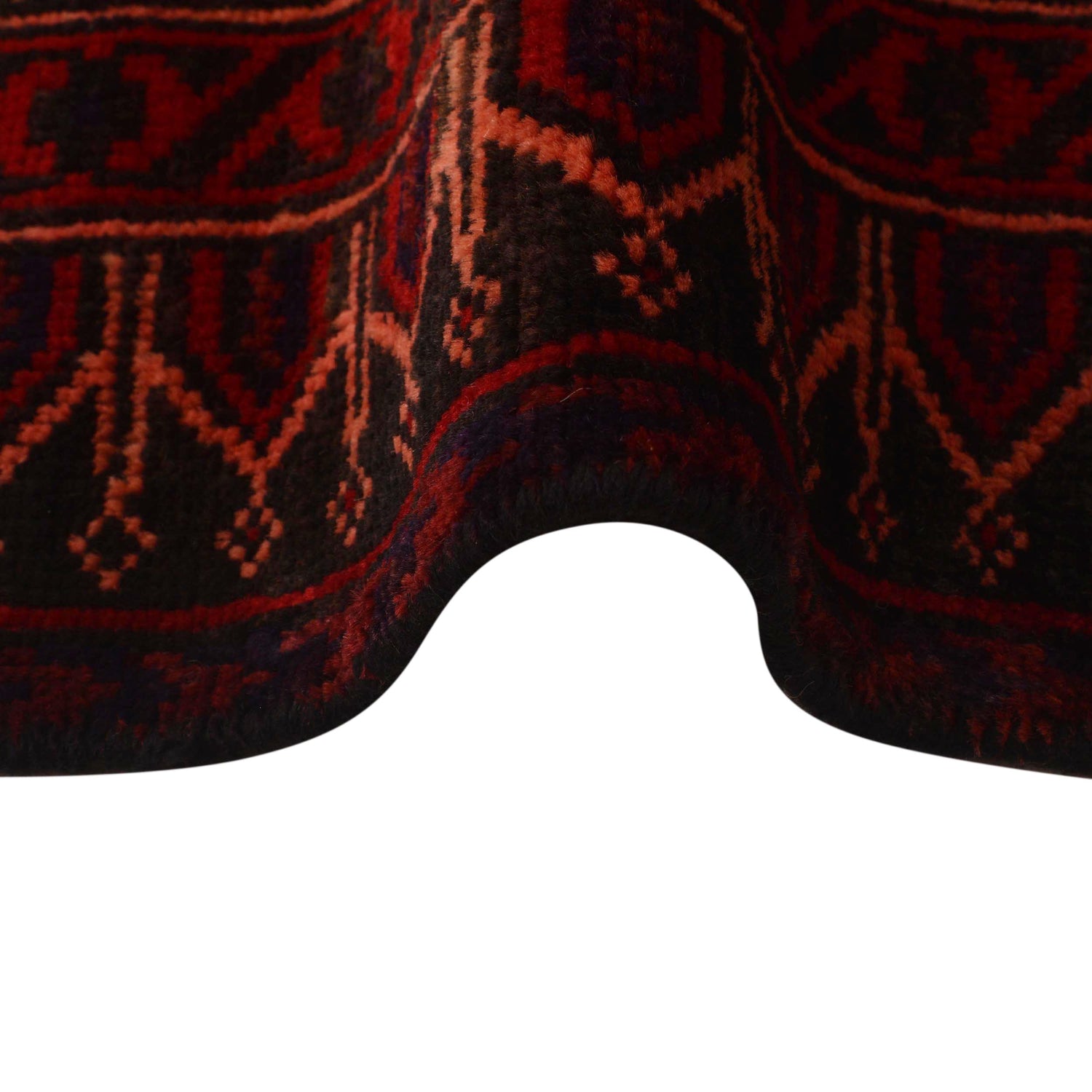 Baluchi Rug Handmade Red Prayer Design 3x5 ft