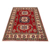 Kazak Rug Handmade Red Medallion 2x4 ft